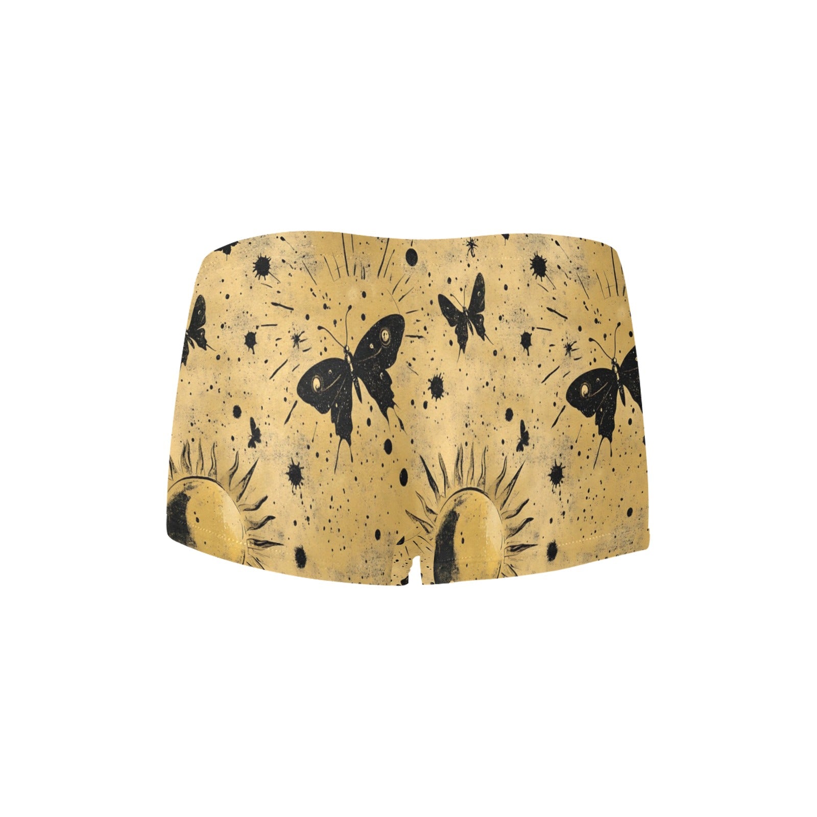 Golden Sun Butterflies TK Exclusive All Over Print Boyshort Panties