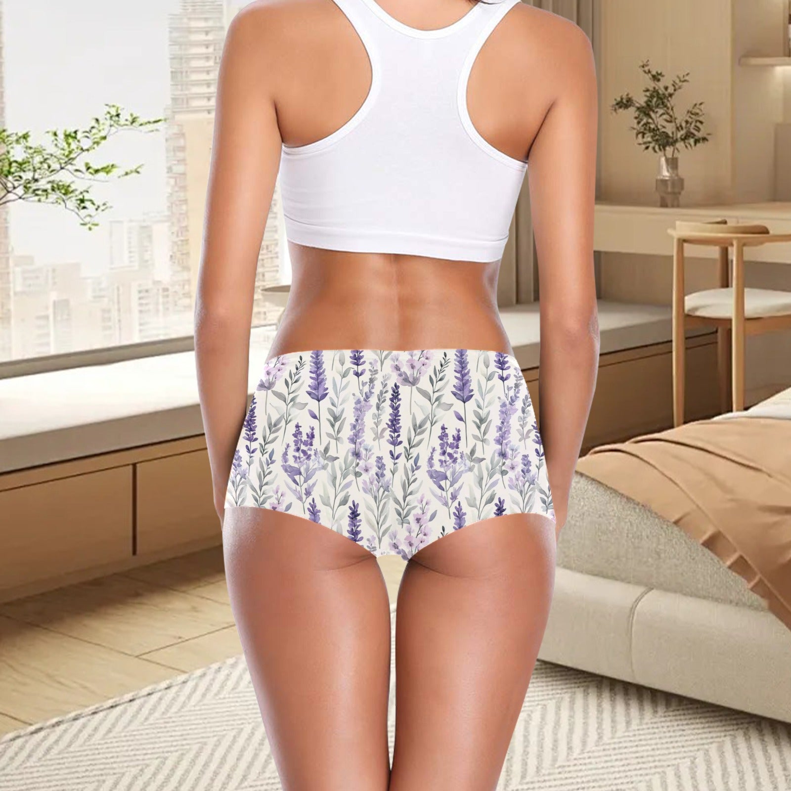 Wild Lavender TK Exclusive All Over Print Boyshort Panties