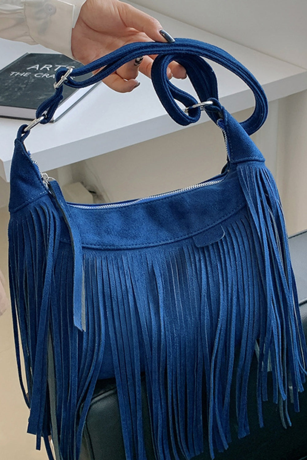 Sheryl Suede Shoulder Bag