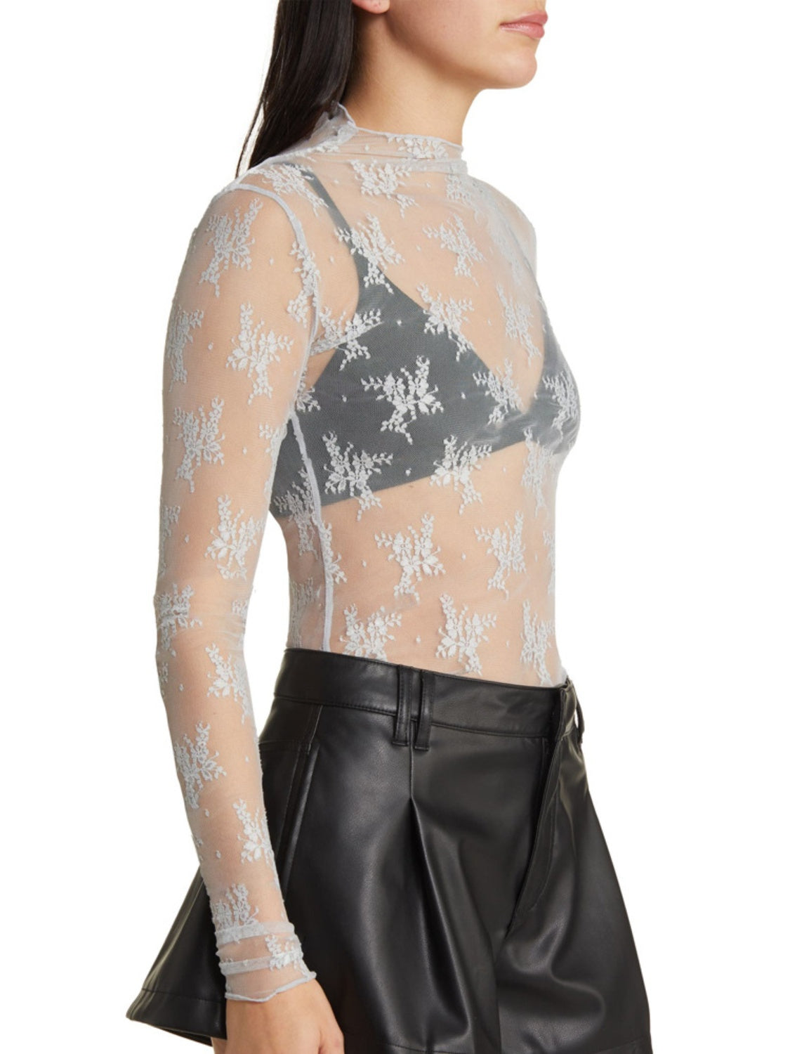 Tribecca Mock Neck Blouse