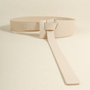 Lap of Luxury Knot Detail Faux Leather Belt