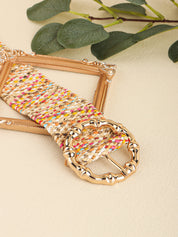 Tropics Woven Multicolored Belt