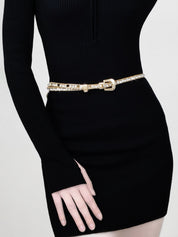 Ice Rhinestone Belt
