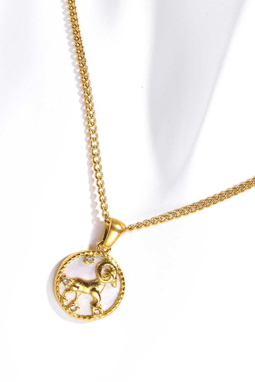 Zodiac Constellation 18K Gold-Plated Pendant Necklace