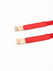 Less is More Faux Leather Stretch Skinny Belt