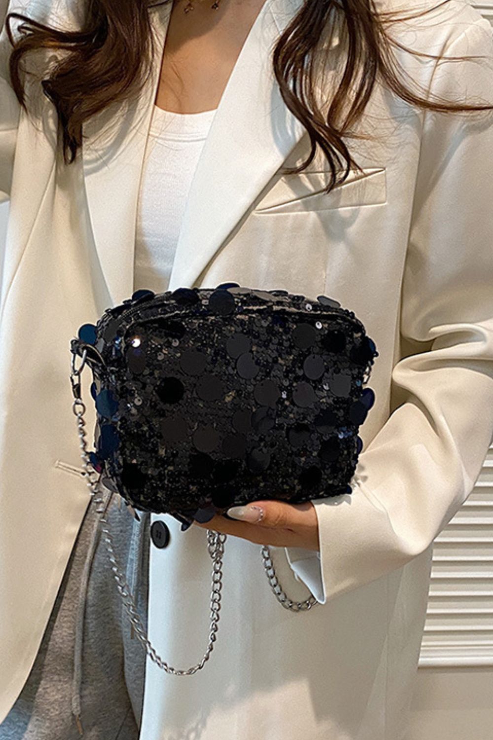 Saturday Sequin Shoulder Bag
