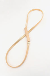 Slimline Stretch Metal Skinny Belt