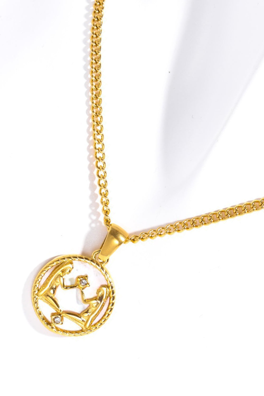 Zodiac Constellation 18K Gold-Plated Pendant Necklace