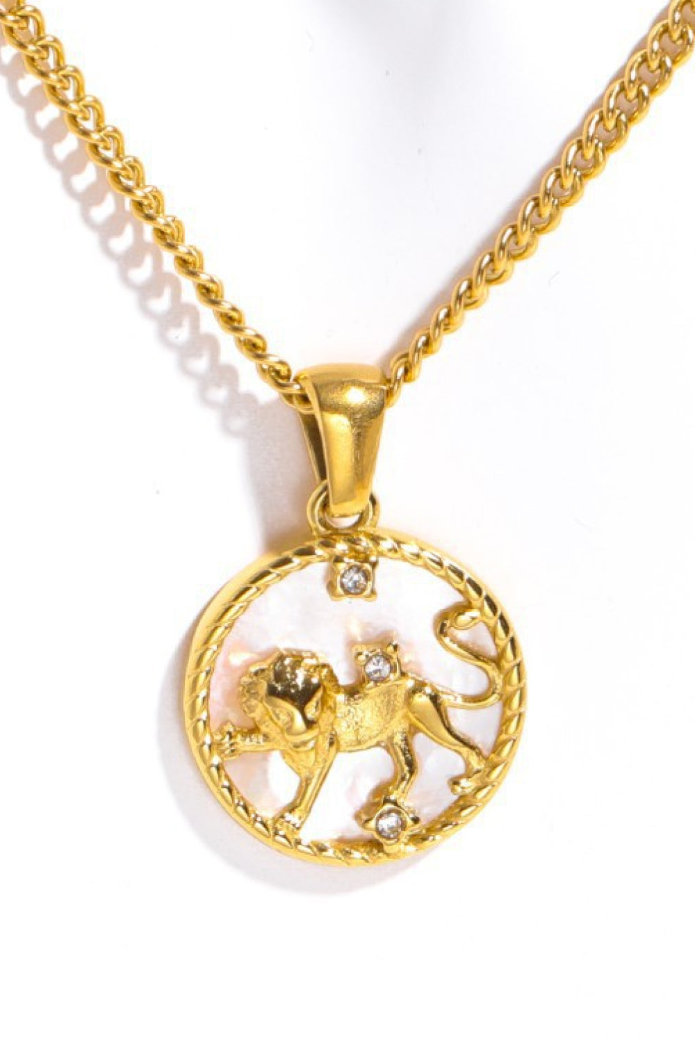 Zodiac Constellation 18K Gold-Plated Pendant Necklace