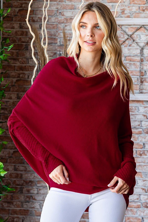 Once Bitten Twice Shy Dolman Sweater