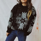 Yulia Oversized Snowflake Sweater