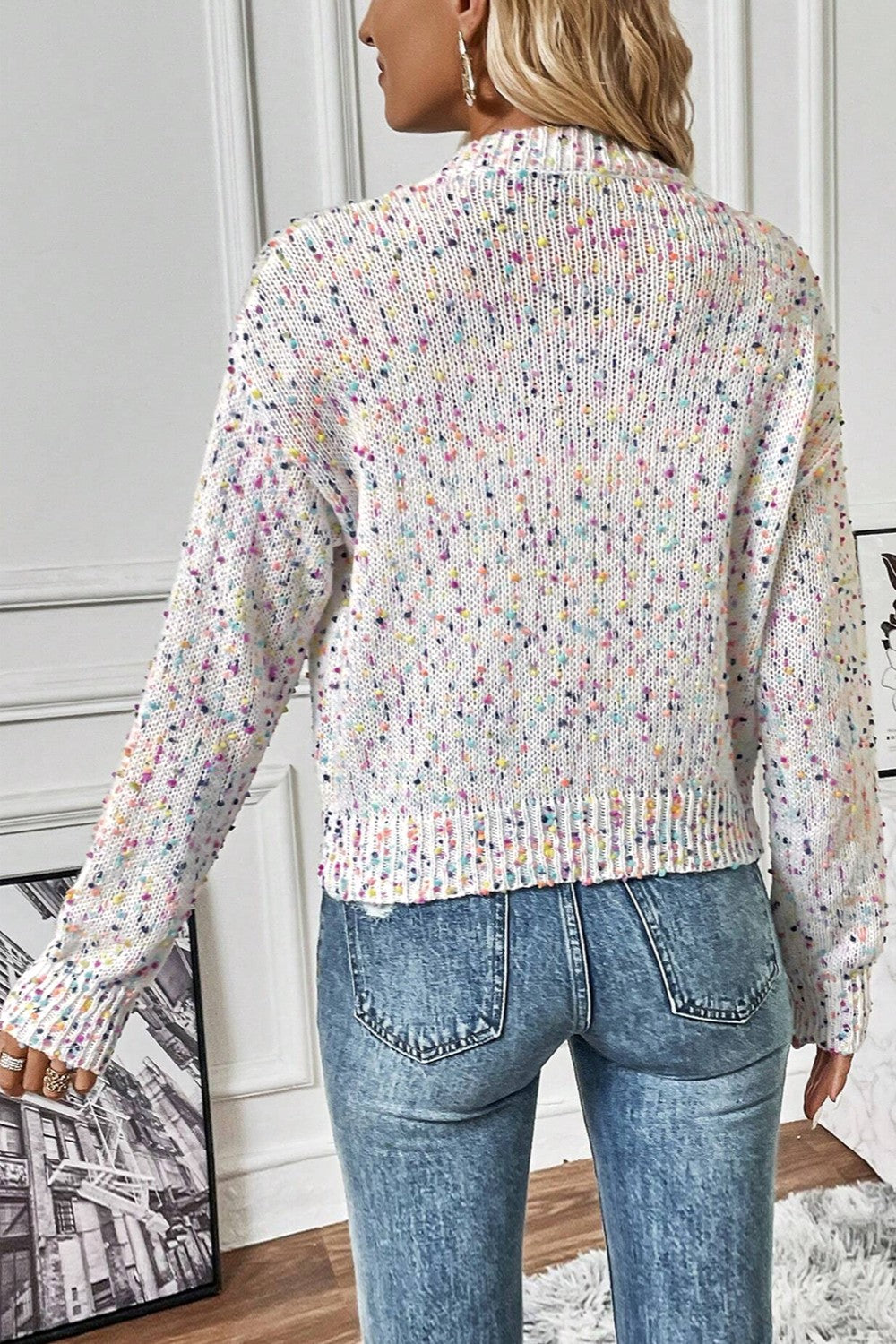 Party Time Confetti Medium Length Cardigan
