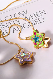 Lucky Star 14K Gold-plated Locket Necklace