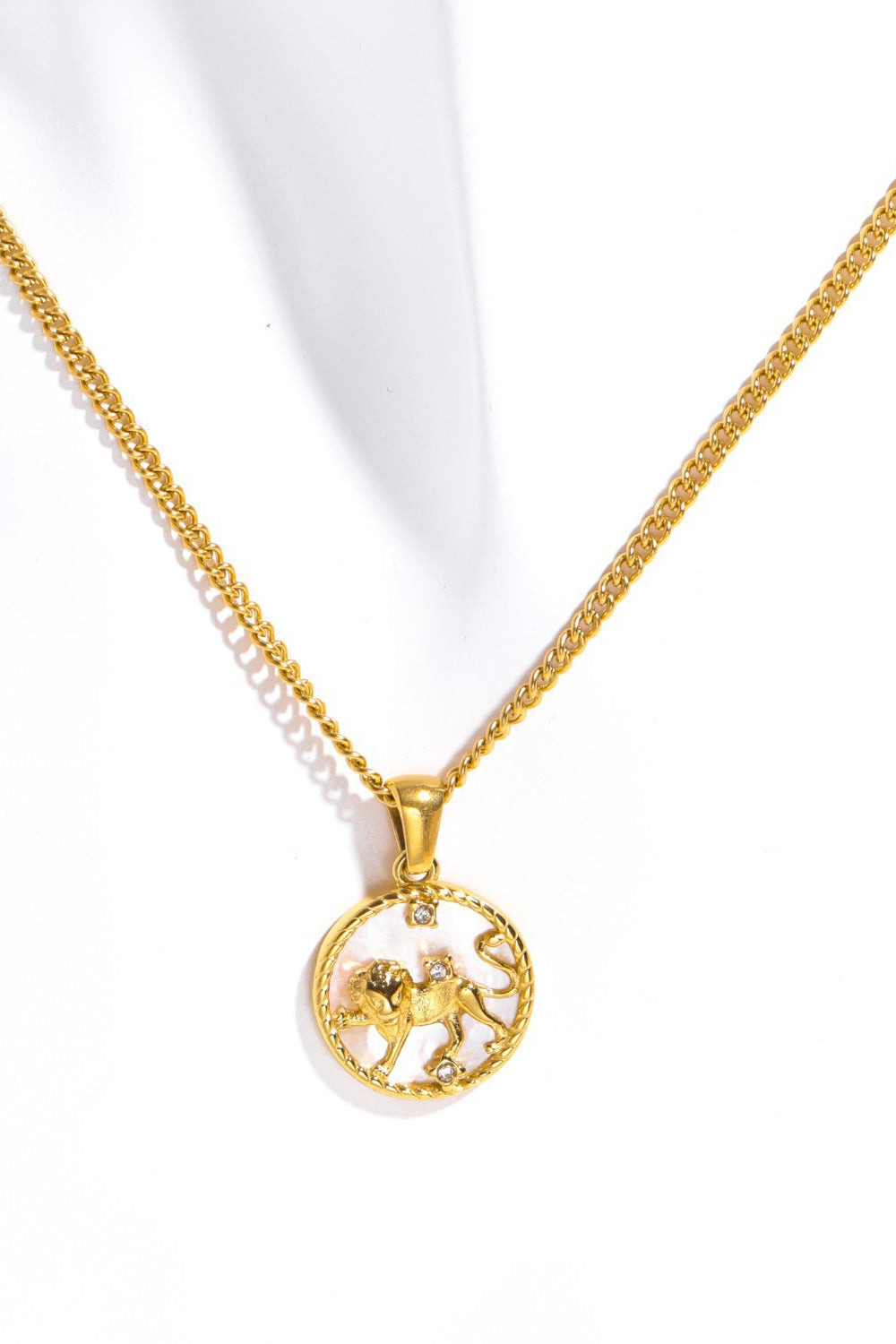 Zodiac Constellation 18K Gold-Plated Pendant Necklace
