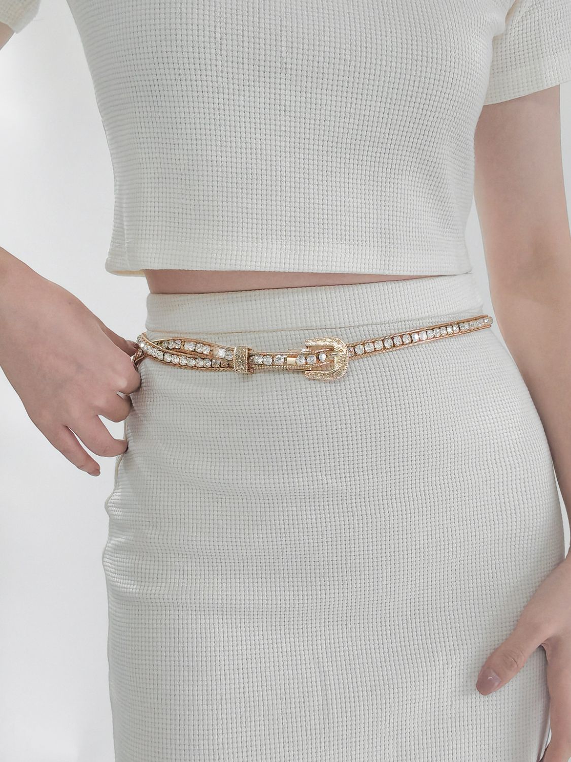 Ice Rhinestone Belt