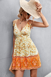 Laura Tie-Shoulder Sun Dress