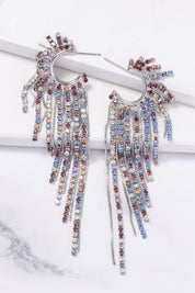 Rhinestone Flyaway Earrings