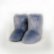 Snowbelle Fuzzy Platform Boots
