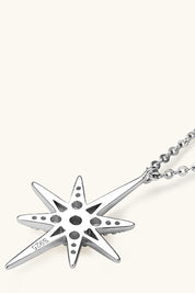 Moon Star Moissanite Necklace