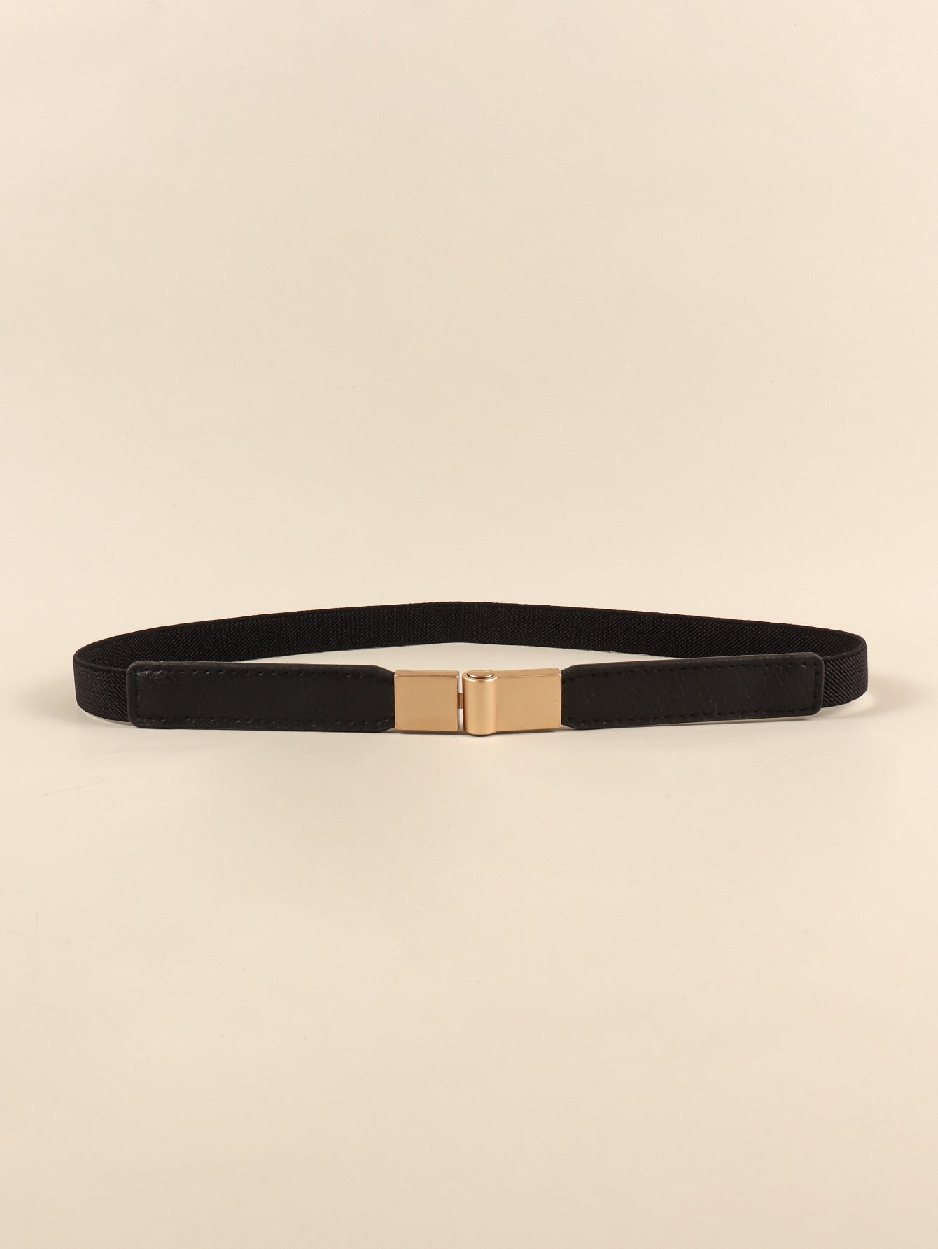 Less is More Faux Leather Stretch Skinny Belt
