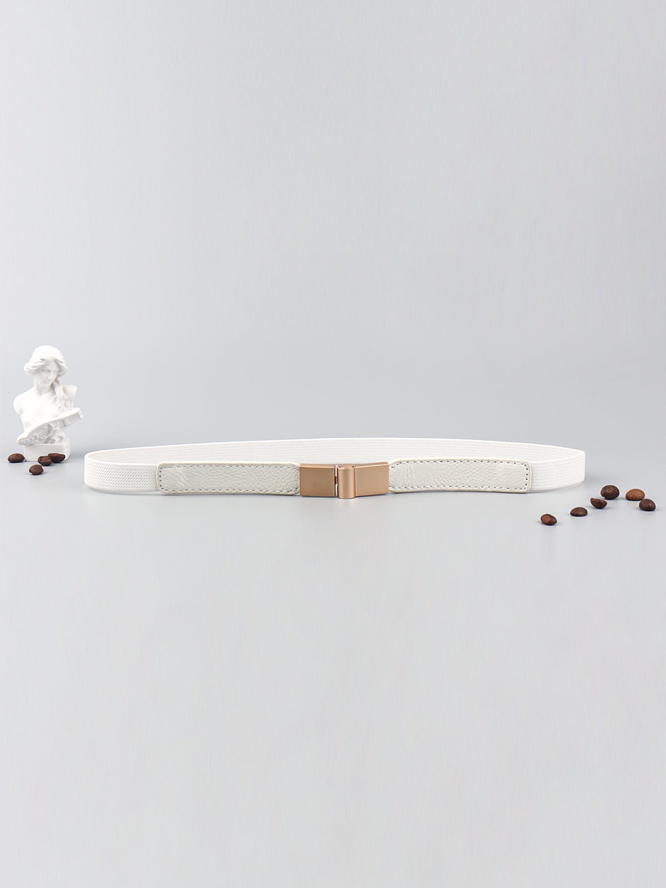 Less is More Faux Leather Stretch Skinny Belt