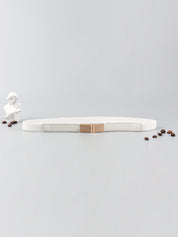 Less is More Faux Leather Stretch Skinny Belt