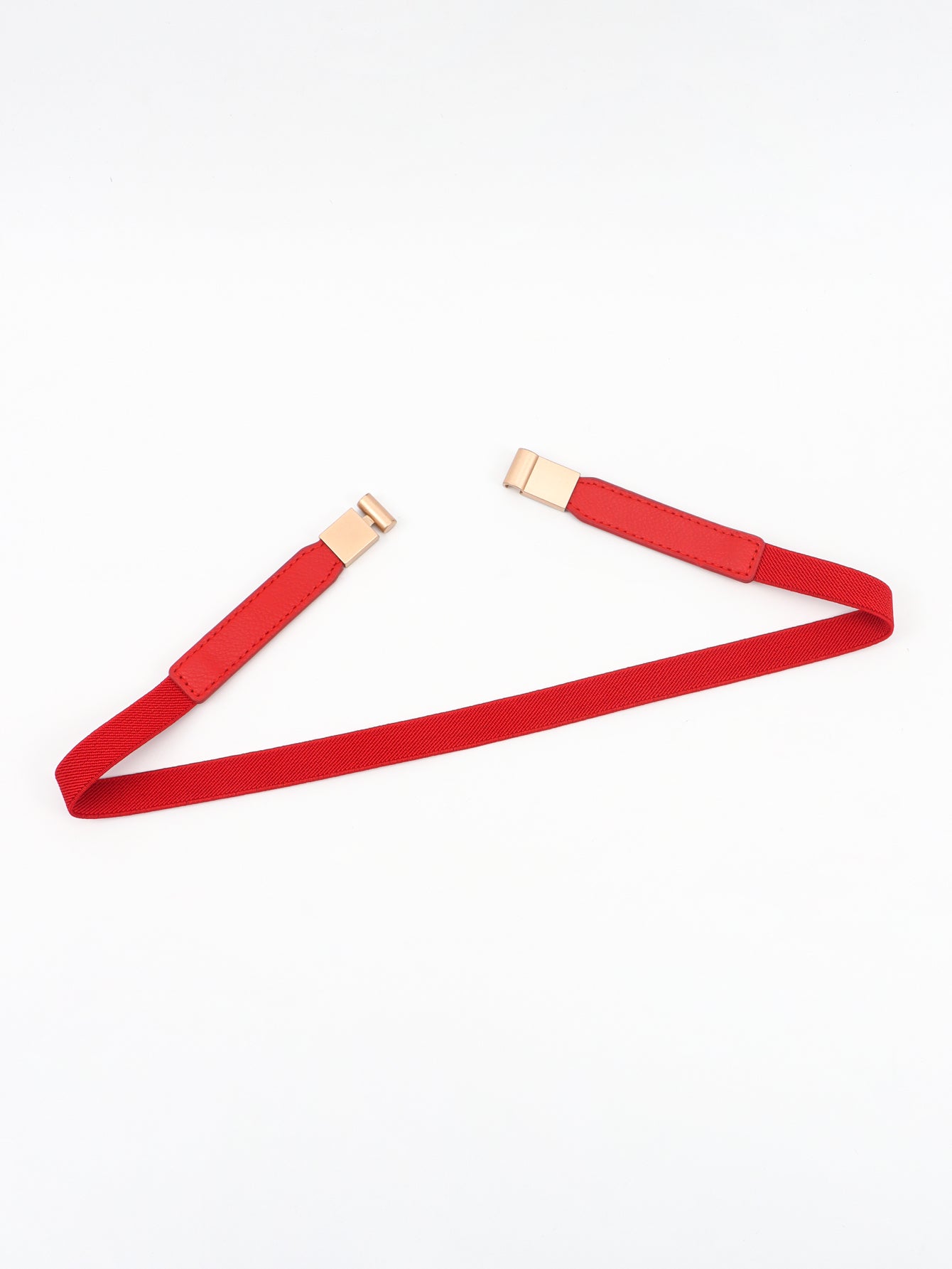 Less is More Faux Leather Stretch Skinny Belt