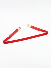 Less is More Faux Leather Stretch Skinny Belt