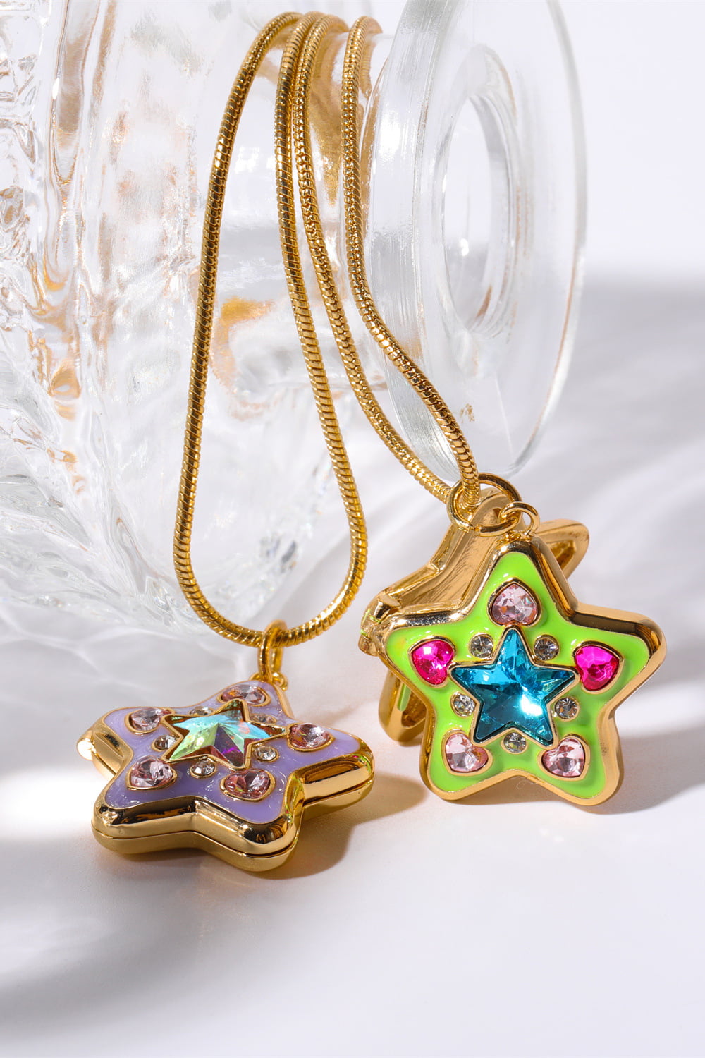 Lucky Star 14K Gold-plated Locket Necklace
