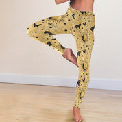 Golden Sun Butterflies TK Exclusive Seamless Leggings | Twilight Kisses