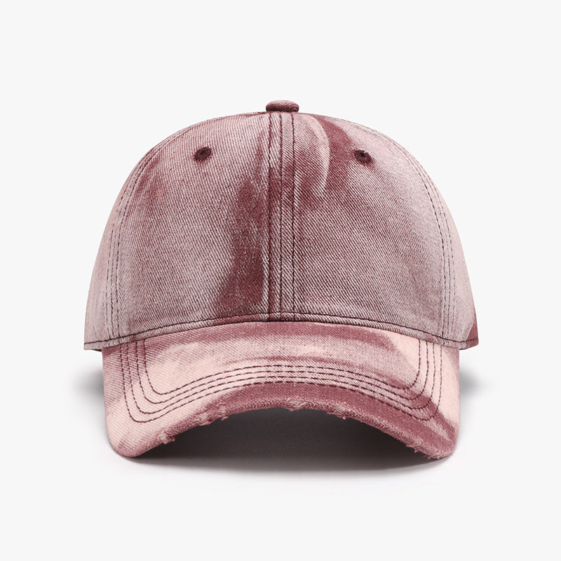Distressed Cotton Baseball Cap