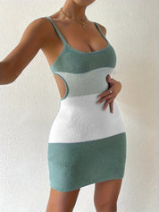 Sea Glass Scoop Neck Knit Dress
