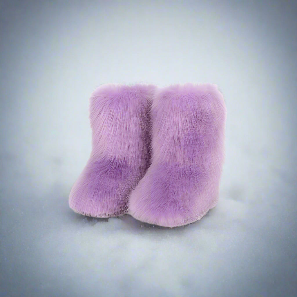 Snowbelle Fuzzy Platform Boots