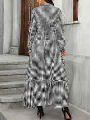 Dorothy Plaid Long Sleeve Dress