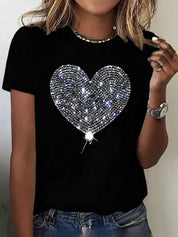 All that Glitters Heart Graphic T-Shirt