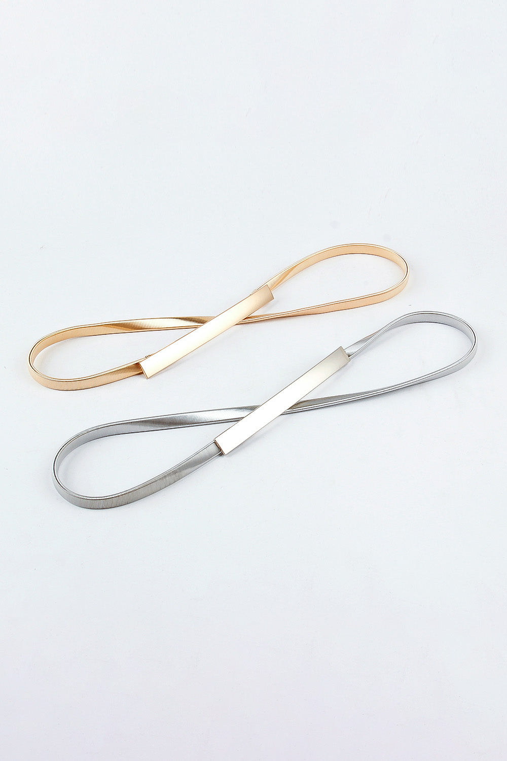 Slimline Stretch Metal Skinny Belt