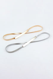 Slimline Stretch Metal Skinny Belt