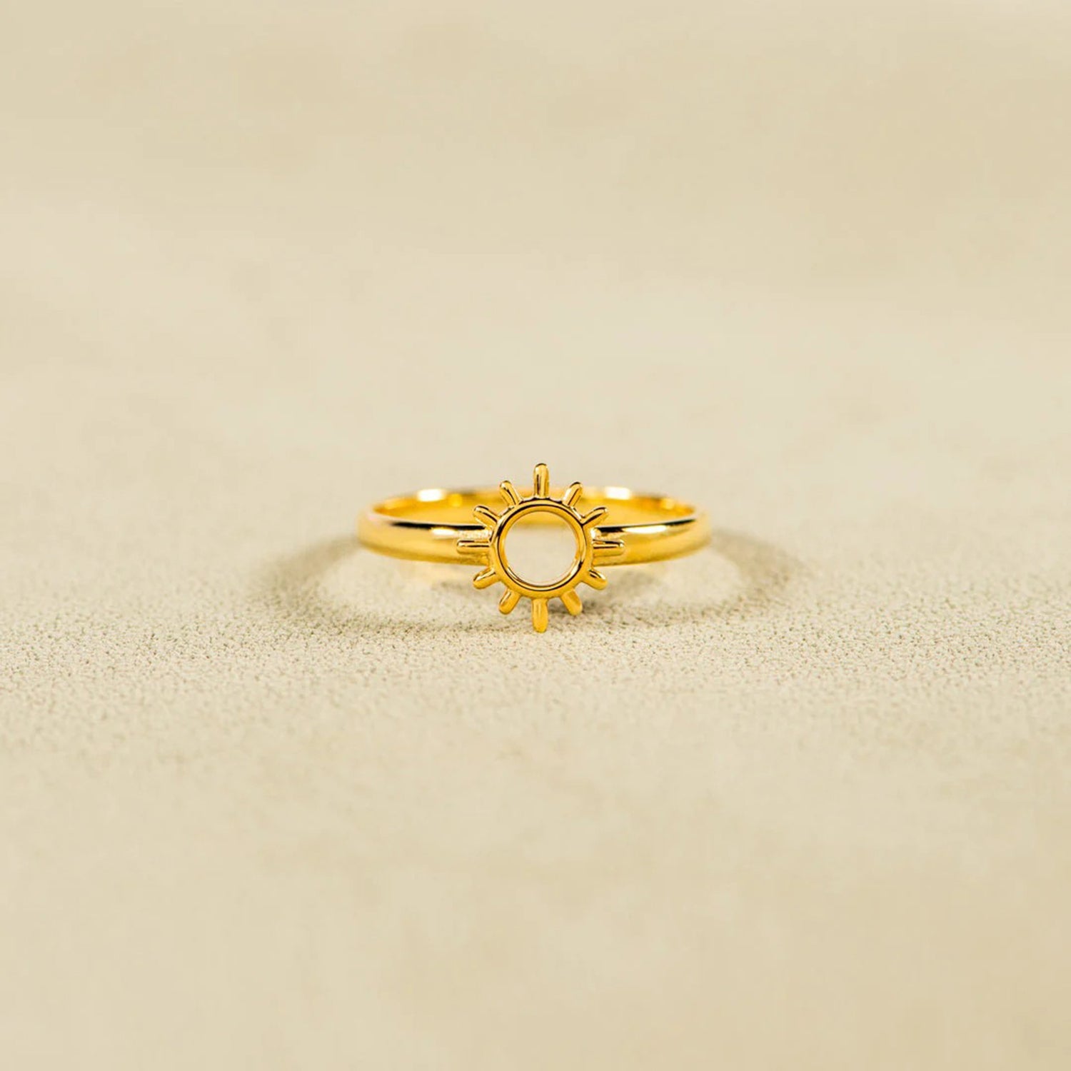 Golden Sun 18K Gold-Plated Ring
