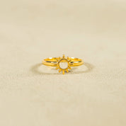 Golden Sun 18K Gold-Plated Ring