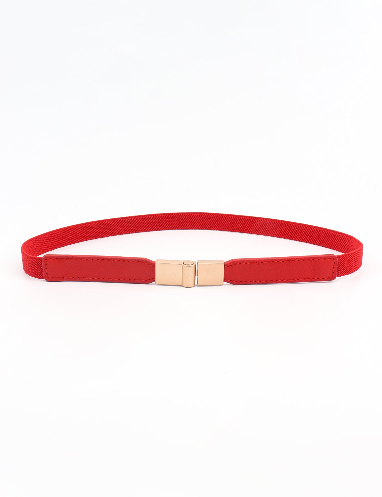 Less is More Faux Leather Stretch Skinny Belt