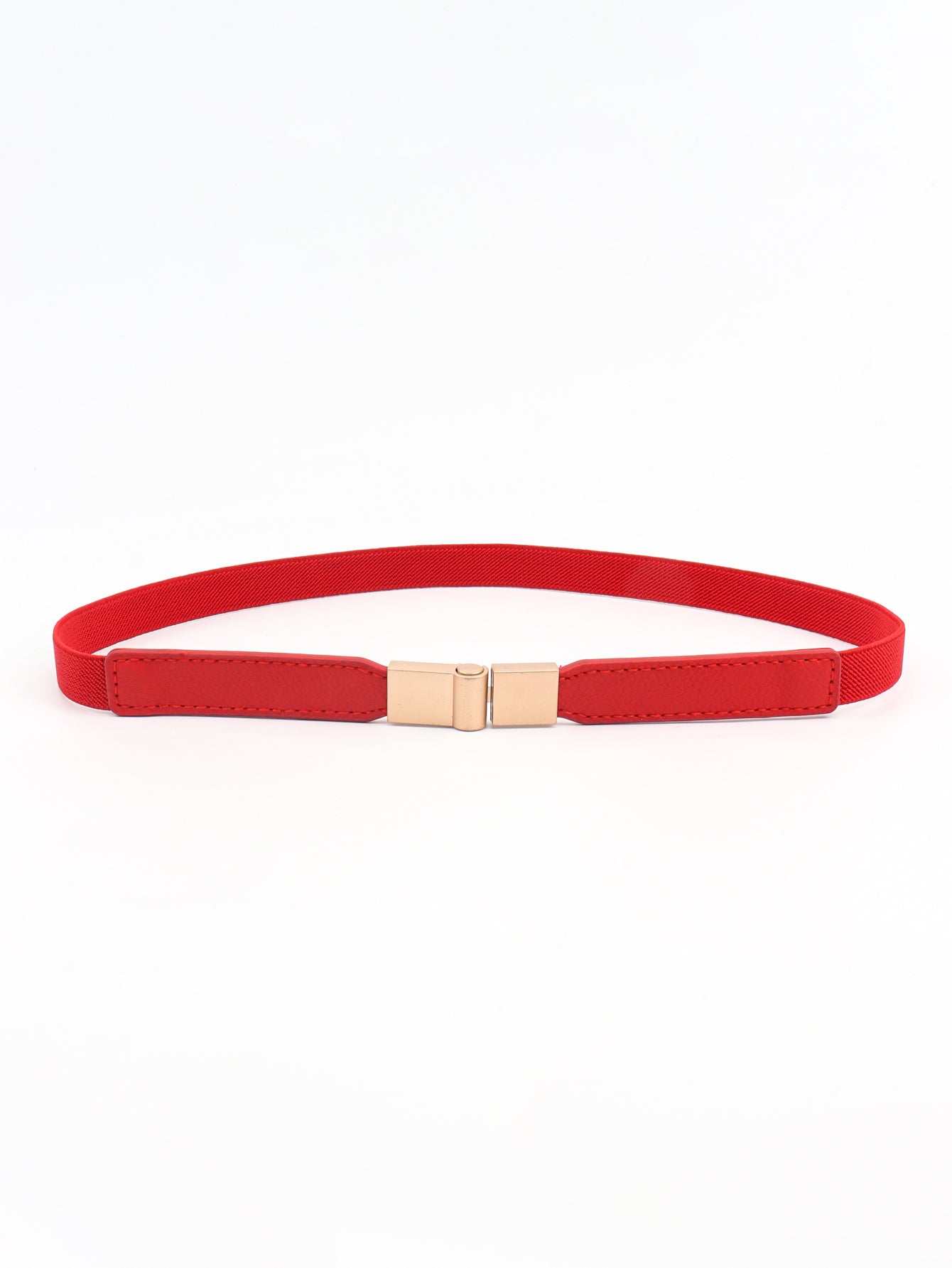 Less is More Faux Leather Stretch Skinny Belt