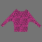 Mystical Cats TK Exclusive Off Shoulder Pullover Batwing Sweater