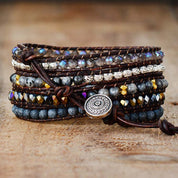 Black Agate Multi Strand Bracelet