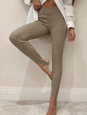 Throwback Ribbed Mid Waist Leggings