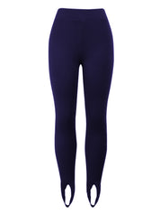Throwback Ribbed Mid Waist Leggings