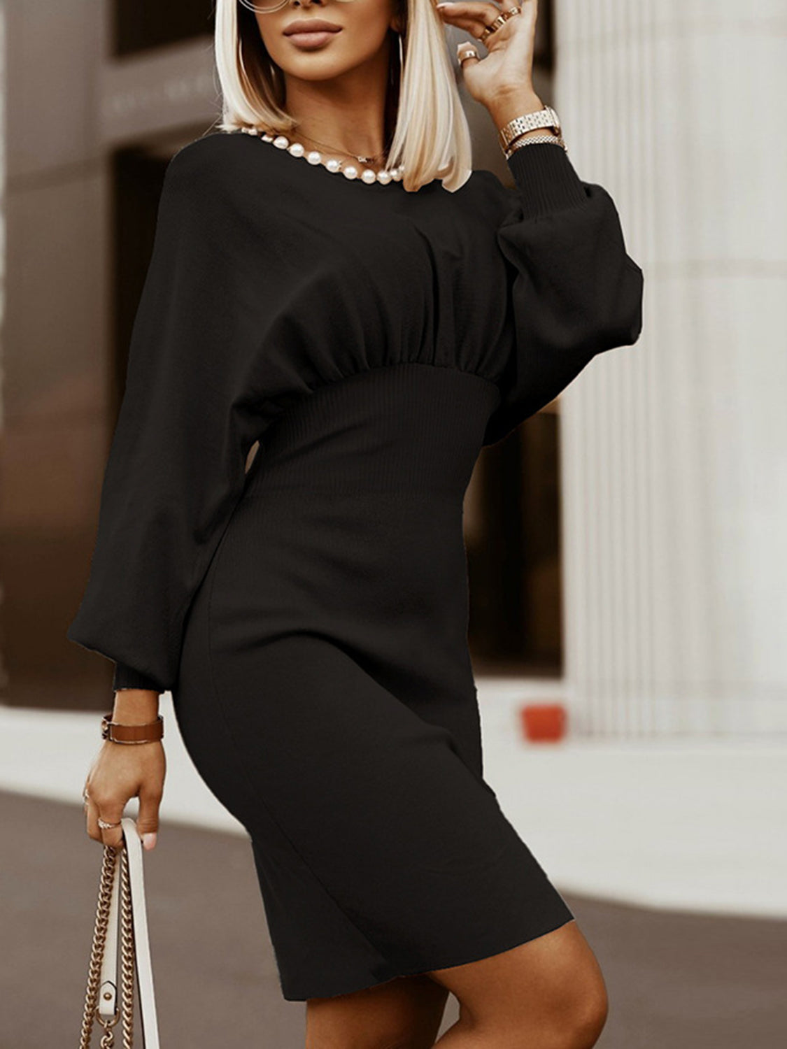 Jessica Off-Shoulder Sweater Dress