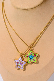 Lucky Star 14K Gold-plated Locket Necklace