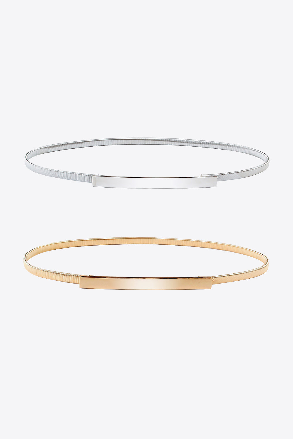 Slimline Stretch Metal Skinny Belt