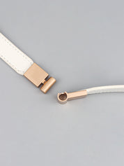 Less is More Faux Leather Stretch Skinny Belt