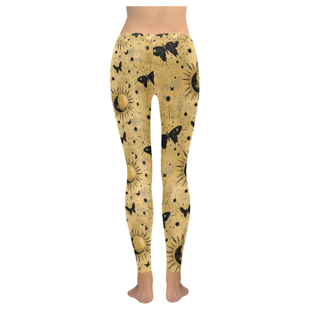 Golden Sun Butterflies TK Exclusive Seamless Leggings | Twilight Kisses